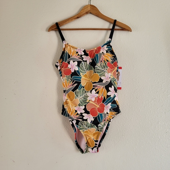 Hurley Women's One-piece Floral Swimsuit NWT. - Picture 3 of 9